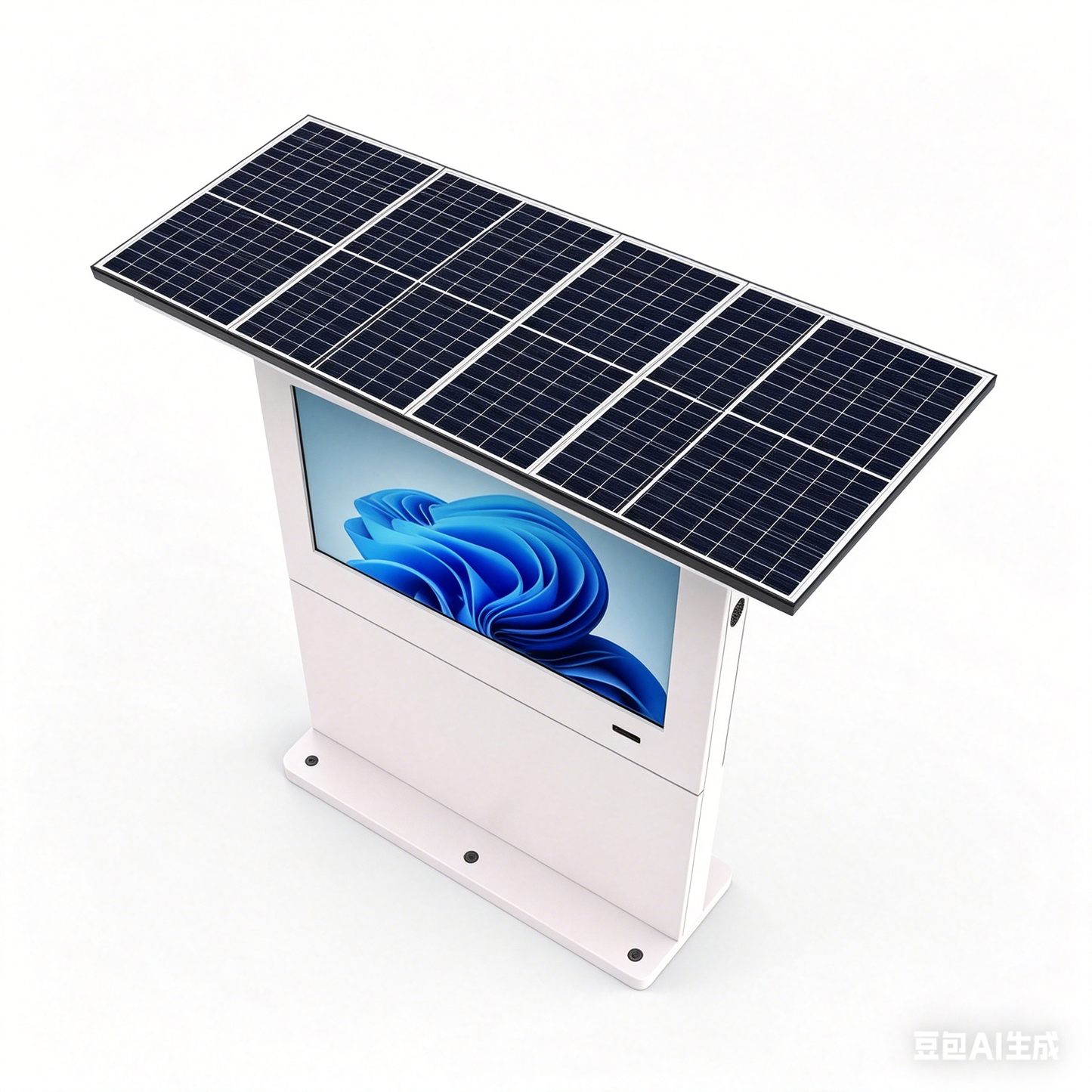 32 Inch Outdoor Solar Advertising Player LiFePO4 Battery Powered LCD Digital Signage Kiosk