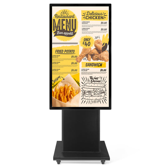 55" Outdoor Commercial Kiosk 2500nits Floor Stand Waterproof Digital Signage Media LCD Player Monitor Touch Totem Software Small Advertising Medios