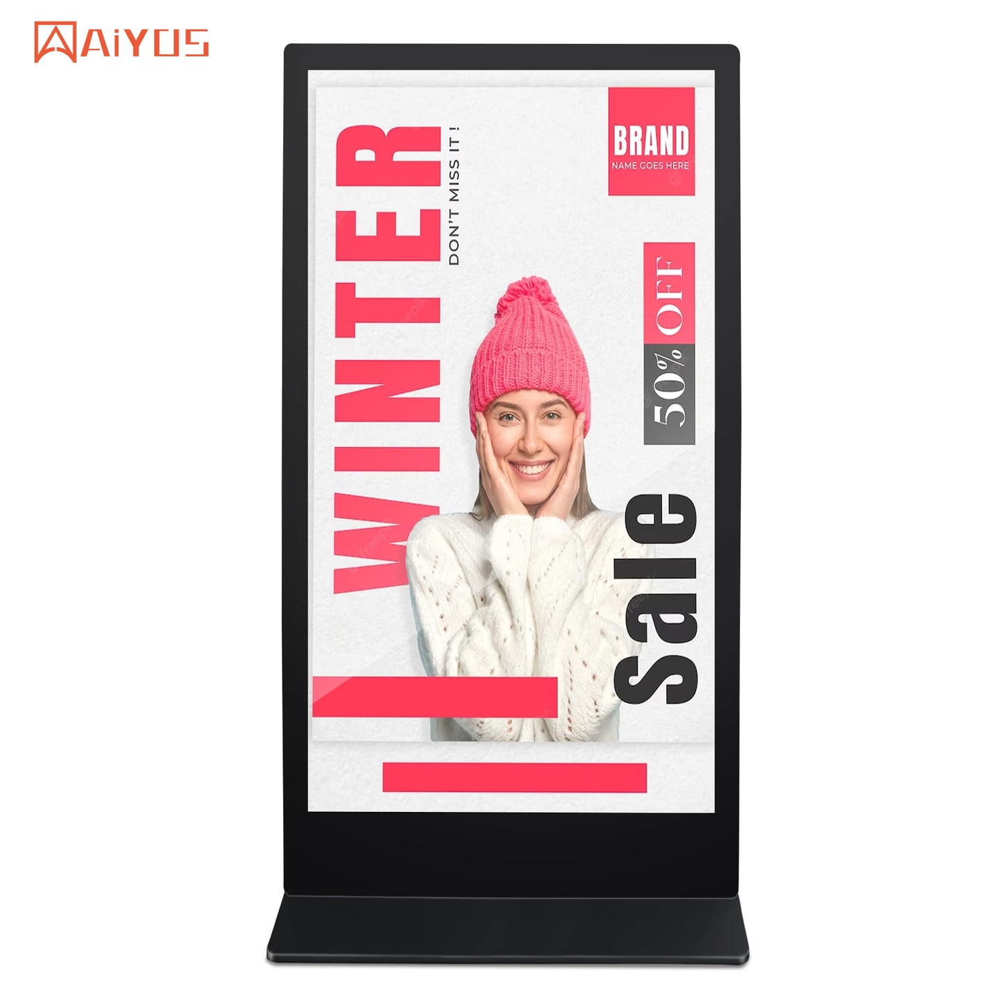 85 Inch Indoor Monitor Digital Signage Display LCD Screen Advertising CMS Software Totem Android Touch Screen Kiosk