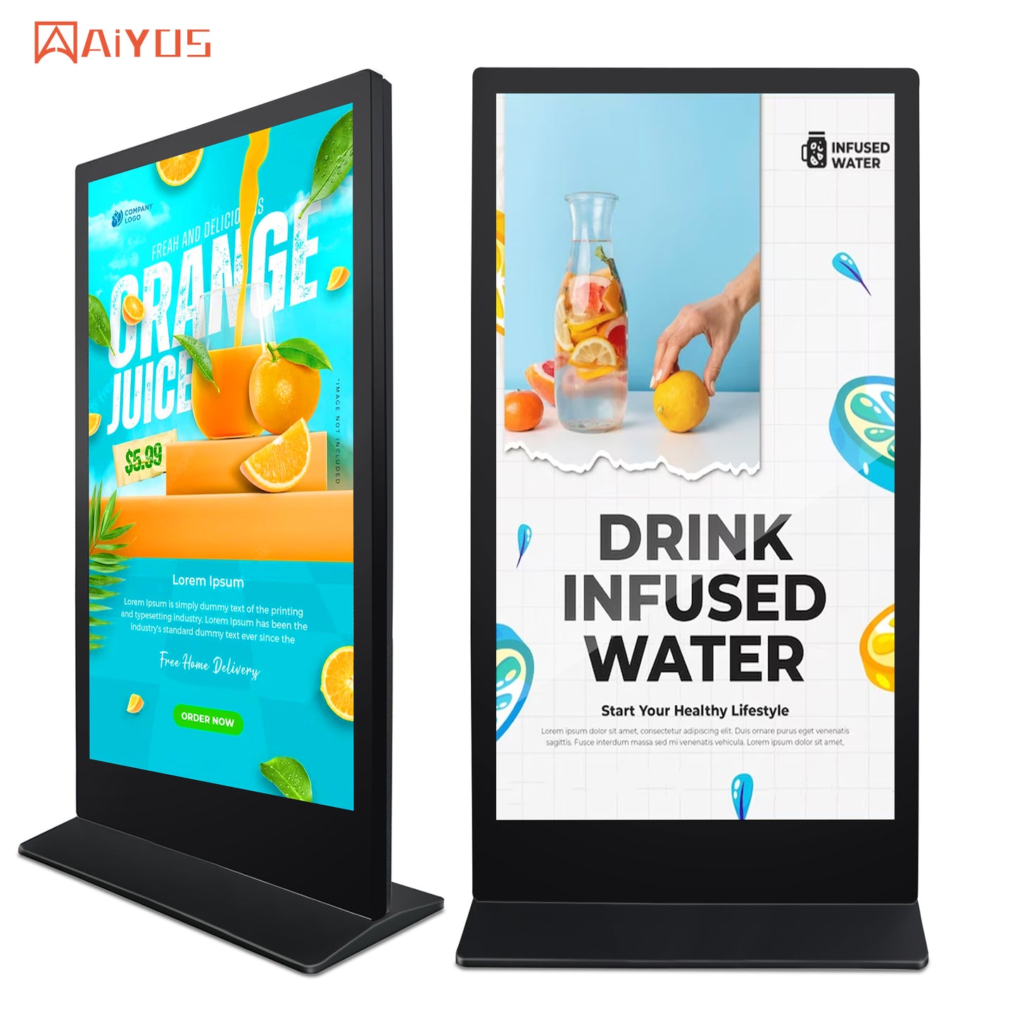 85 Inch Indoor Monitor Digital Signage Display LCD Screen Advertising CMS Software Totem Android Touch Screen Kiosk