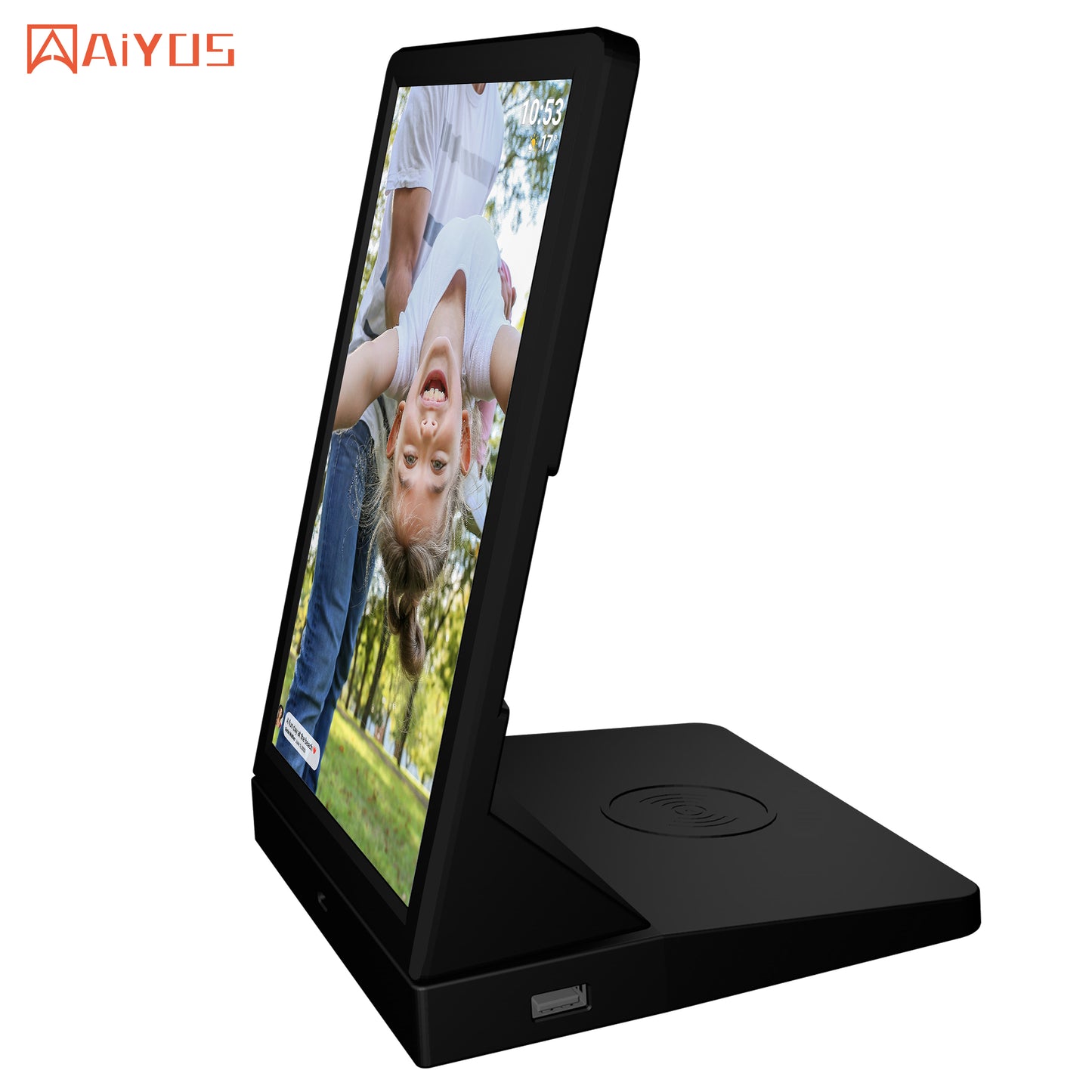 9.7 inch Smart Electronic Digital Photo Frame with Wireless Charger