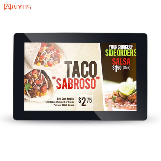 13.3 Inch Indoor Wall Mounted Lcd Advertising Player PCAP Touch Screen Monitors