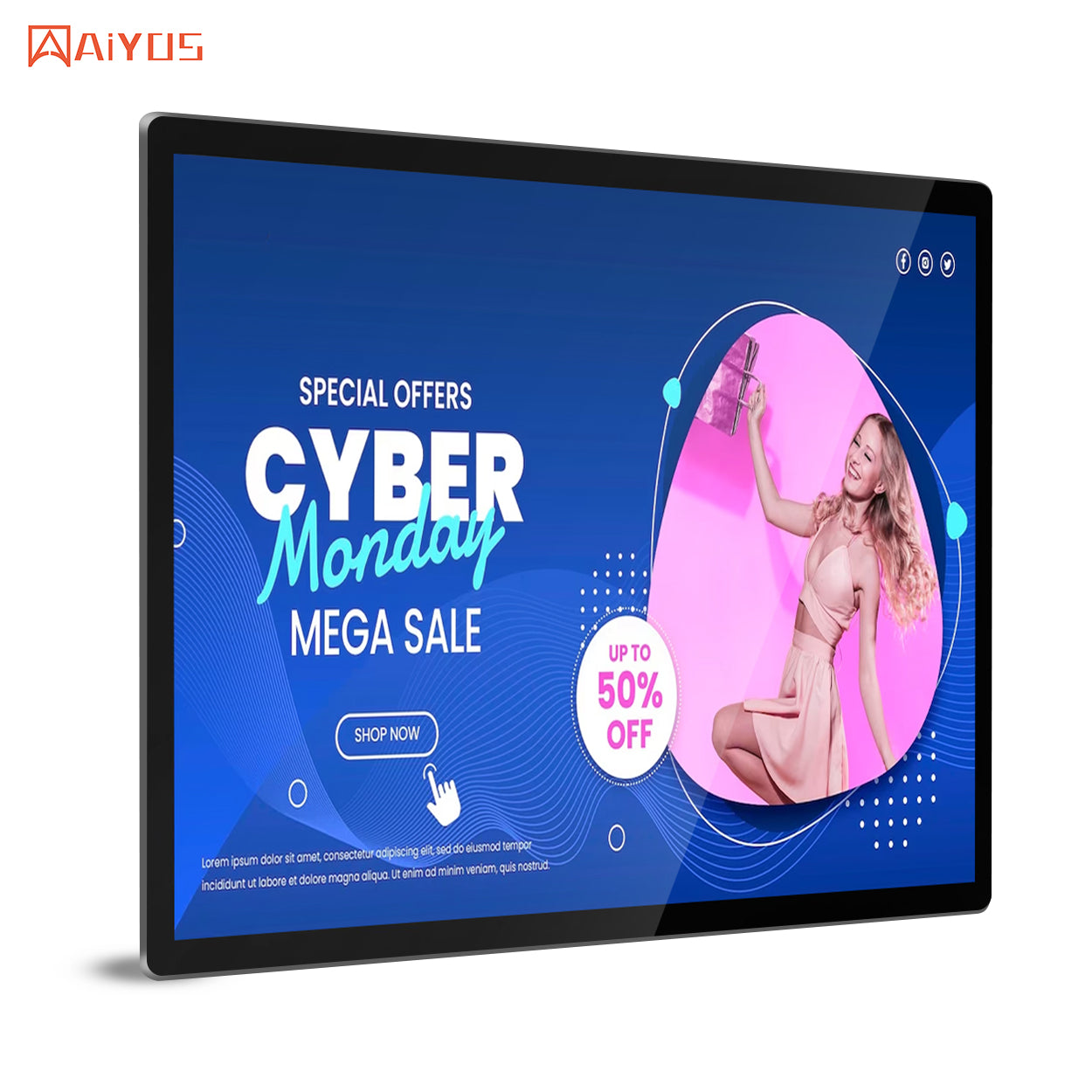 15.6 Inch New Design Ultra Thin Capacitive Touch Screen Desktop Android Tablet PC POE Digital Signage And Display