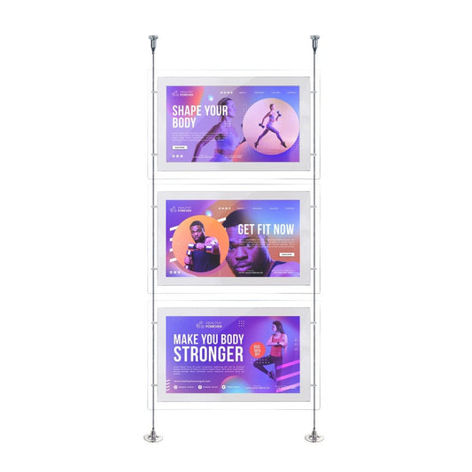 15.6" Multi-Screen Digital Advertising Hanging Display Rock Open House Signs for Restaurant Real Estate Original Supplier
