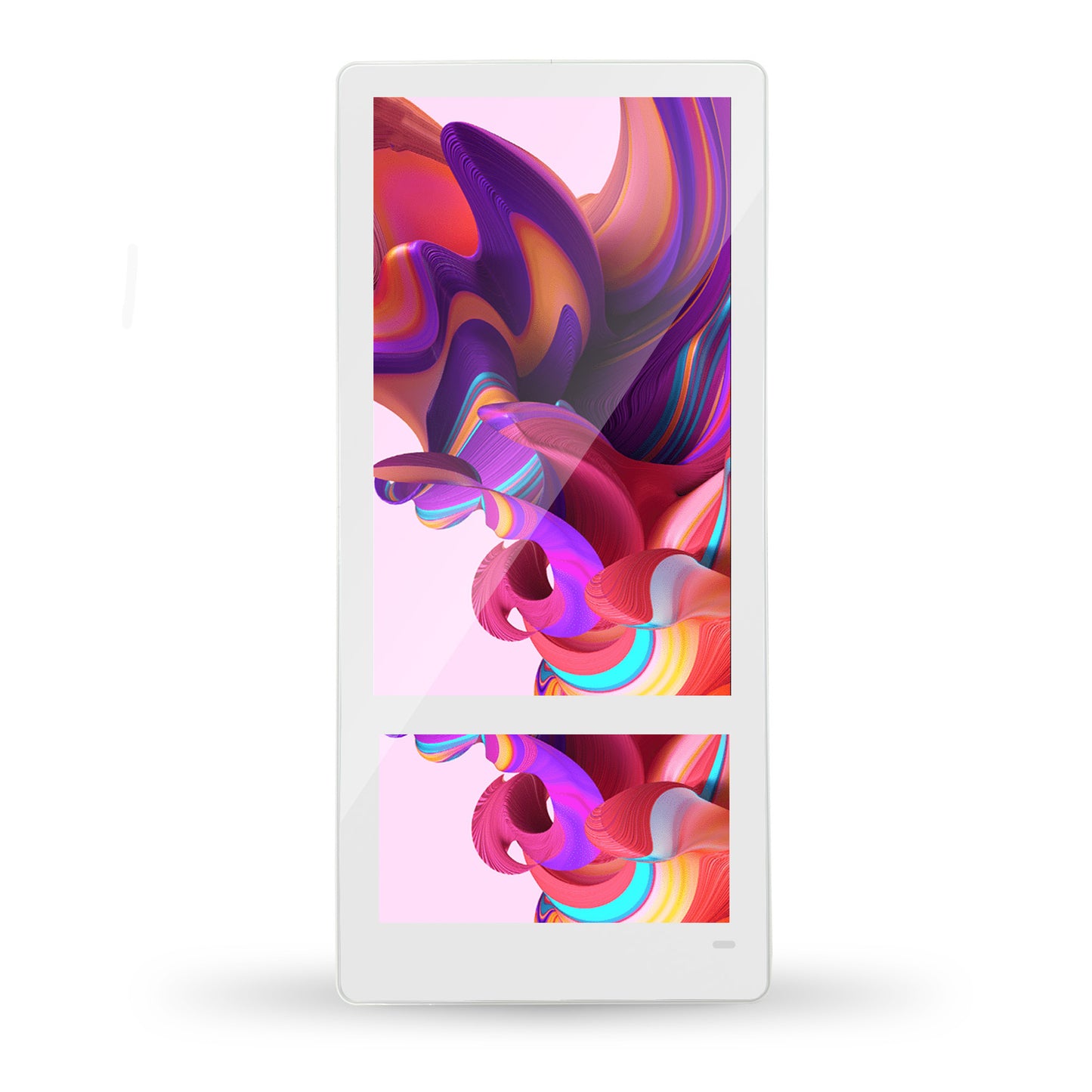27'' + 15.6'' Split-Screen Display Ultra Wide View Angle Android Elevator Digital Signage Screen For Passenger