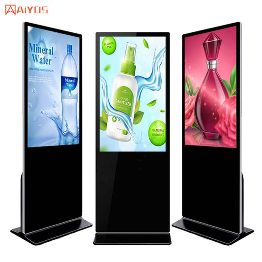 43 Inch Floor Standing Advertising Totem Indoor LCD Digital Signage Displays Android Touch Screen Kiosk