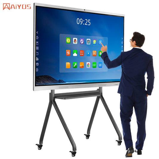 75 Inch 4K Display All in One Meeting Smart board Touch Screen Digital Interactive Whiteboard for Classroom Electronic Blackboard
