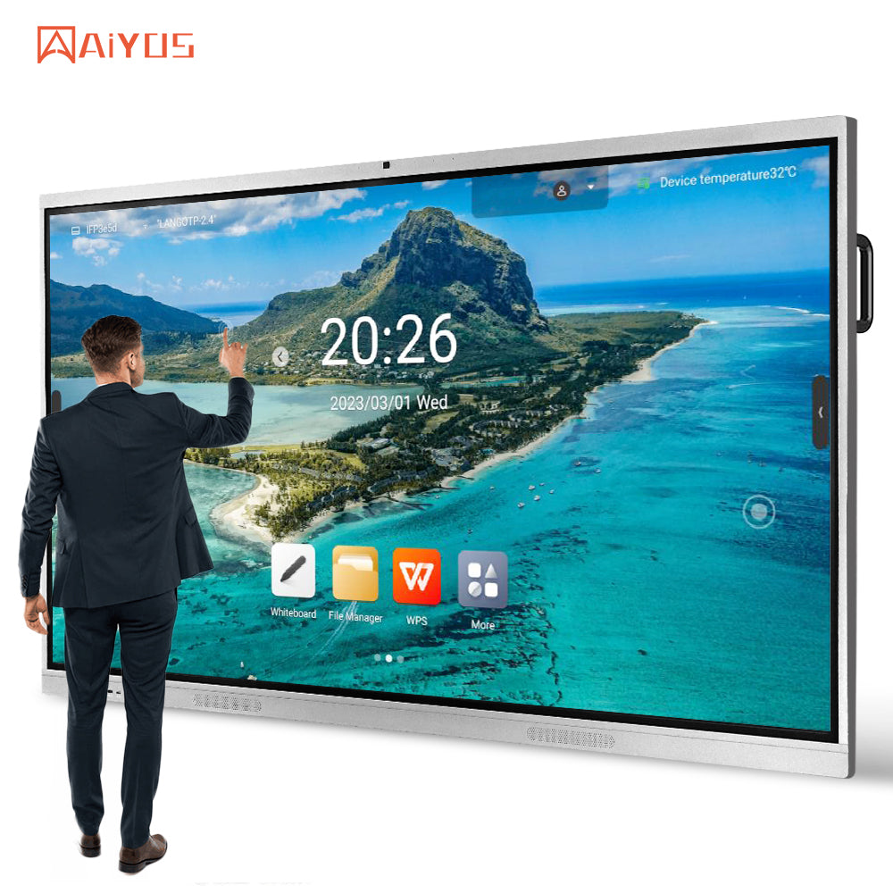 110 Inch LCD China Interactive Whiteboard HD Touch Screen 4K Interactive Flat Panel For Education And Conference
