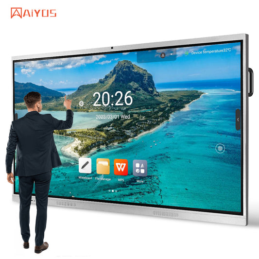 110 Inch LCD China Interactive Whiteboard HD Touch Screen 4K Interactive Flat Panel For Education And Conference