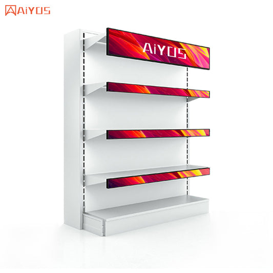 28.6 inch Android PX30 Panel Shelf Edge Bar Screen Panel Digital Displays Stretched LCD Display For Supermarket