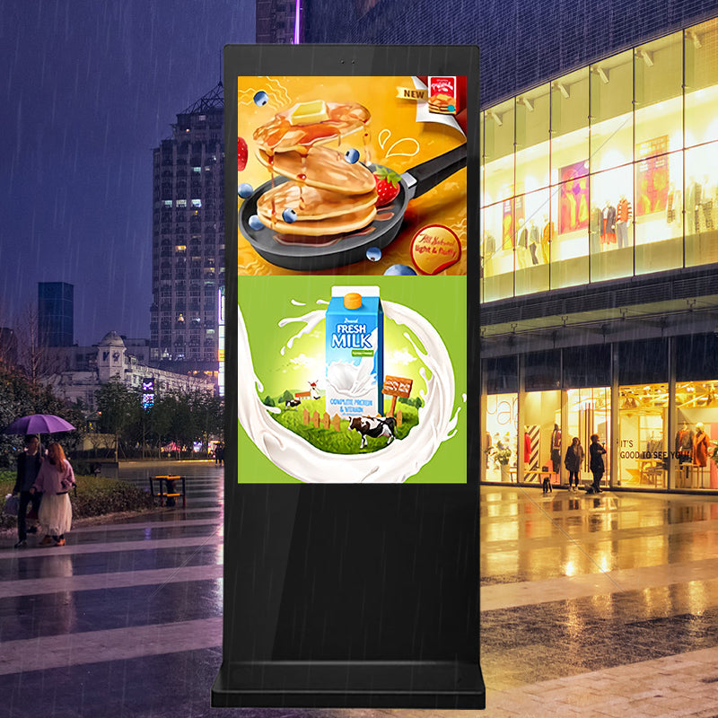 43 Inch Waterproof Totem Kiosk Touch Screen Outdoor Advertising CMS software Digital Signage and Displays