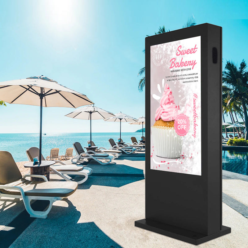 32 Inch Outdoor digital signage floor stand lcd touch screen advertising display kiosk display
