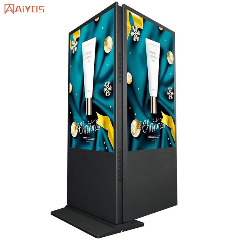 55 Inch Indoor Android Wifi Advertising Double Sides Interactive Smart Touch Dual Screen Digital Signage Kiosk