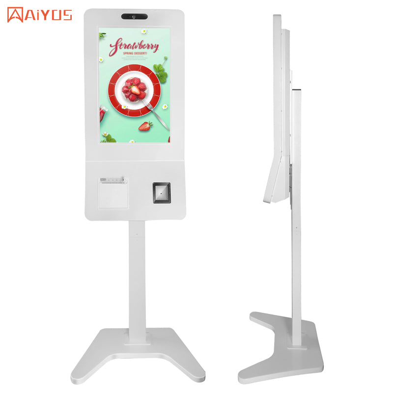 32 Inch All in One Self Service Food Order Kiosk for Restaurant Coffee Shop Vending Machine Touch Screen Self Payment Kiosk
