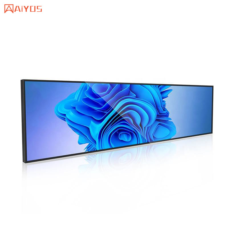 28.6 inch Android PX30 Panel Shelf Edge Bar Screen Panel Digital Displays Stretched LCD Display For Supermarket