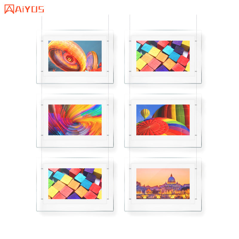 21.5 inch LCD Multi Screen Hanging Window Advertising Display Open House Signs for Real Estate