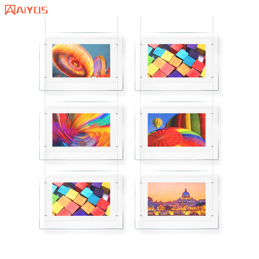 21.5 inch LCD Multi Screen Hanging Window Advertising Display Open House Signs for Real Estate