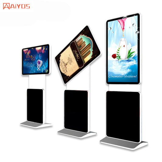 55 Inch Indoor Advertising Player Rotating Digital Signage Media Player 1080P Totem Monitor Digital Video Display