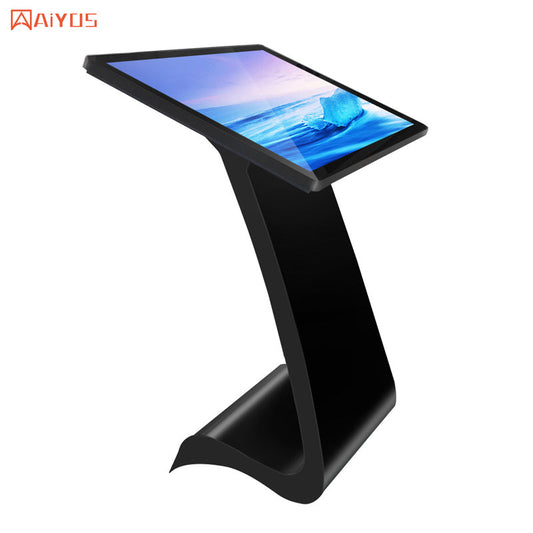 55 Inch S Shape Self-service Information Totem Advertising Player Android WIFI Floor Stand Digital Signage and display
