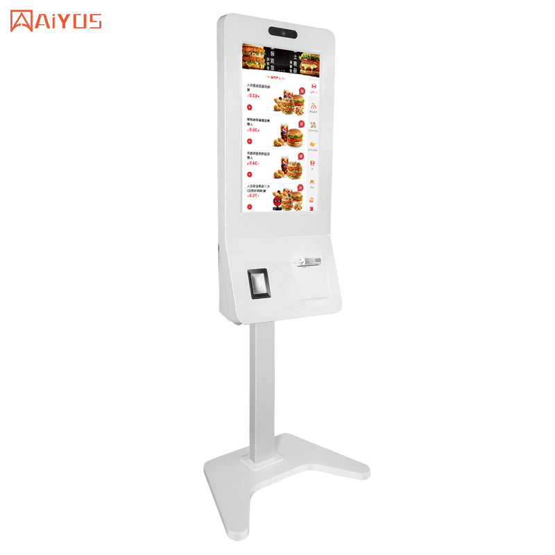 32 Inch All in One Self Service Food Order Kiosk for Restaurant Coffee Shop Vending Machine Touch Screen Self Payment Kiosk