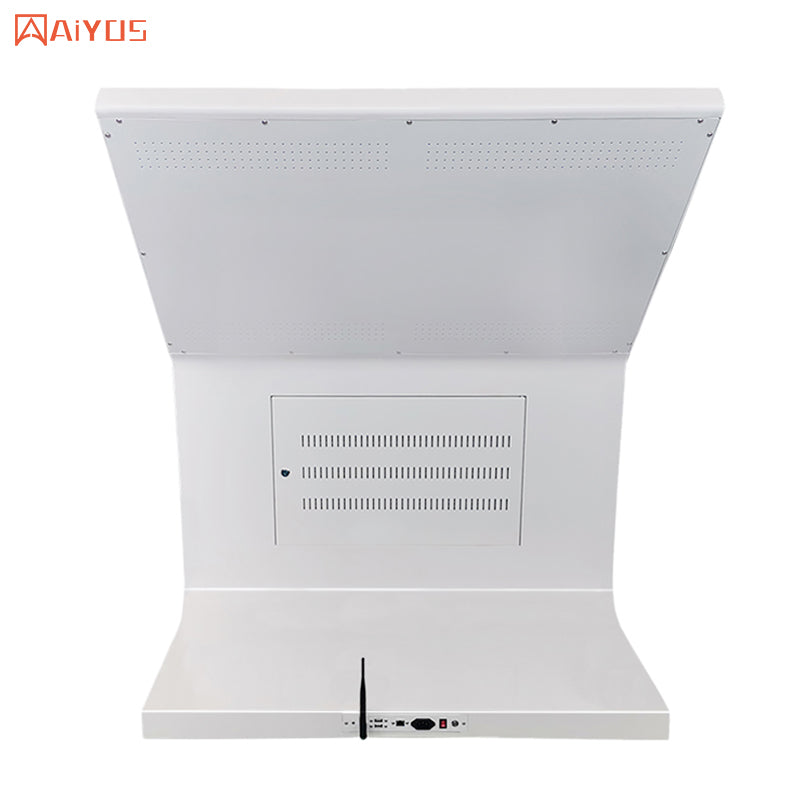 55 Inch L Shape Floor Stand Kiosk Android Touch Screen Advertising Machine 4K LCD advertising screen digital signage