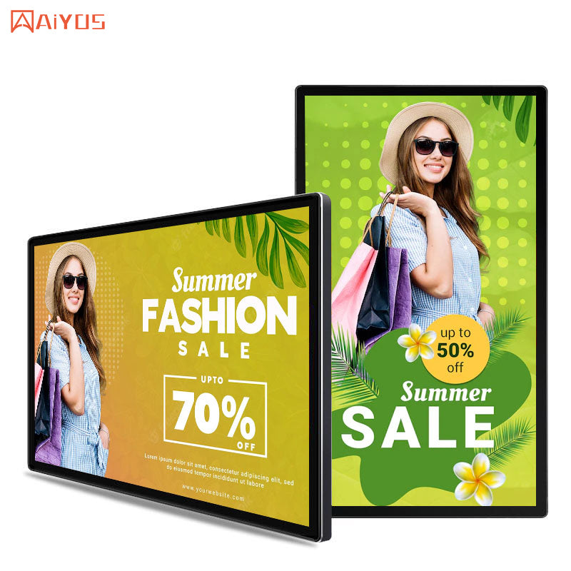 85 inch Wall Mounted LCD Advertising Display Touch Screen Hanging Display LCD Screens Digital Signage
