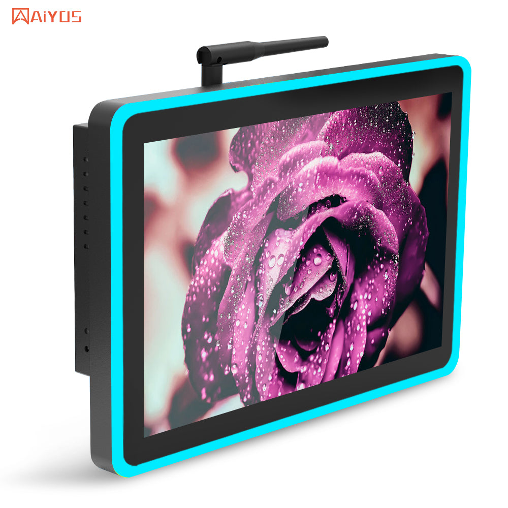 10.1 inch full HD digital signage and display wall mounted lcd commercial advertising display with led light