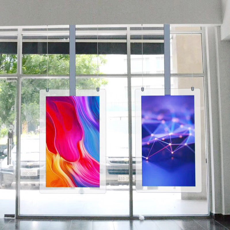 49 inch window hanging LCD digital signage display real estate promotional products hanging LCD signage