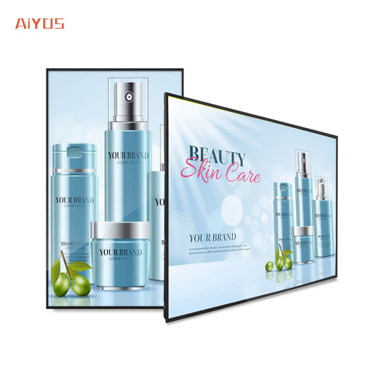 32 Inch Ceiling Mount Touch Screens Menu Board Ultra Thin Bezel TV Digital Signage Advertising Display