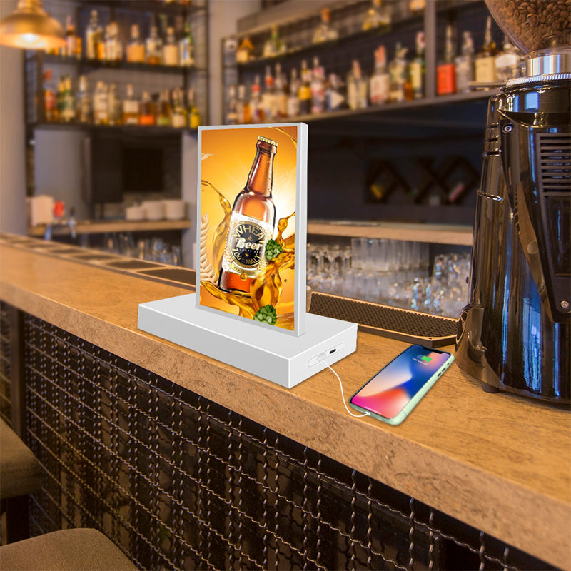 Table Stand Double Side Display Digital Signage Fast Charging for Mobile Phone