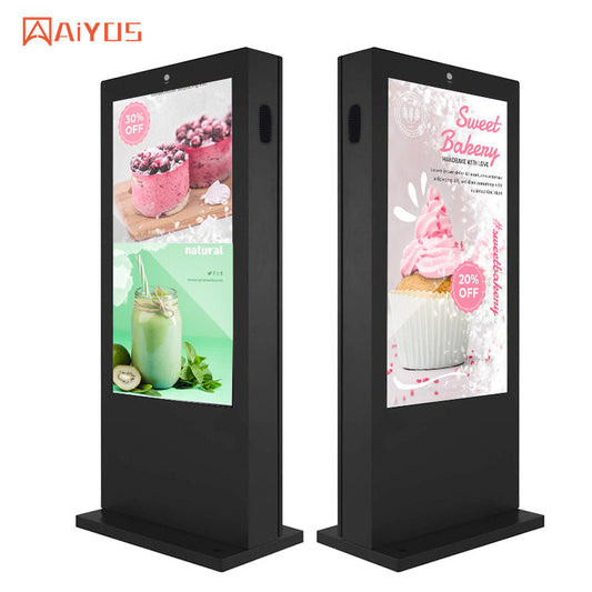 65 Inch Waterproof Outdoor Floor Standing Kiosk Digital Signage LCD Touch Screen Smart Advertising Players