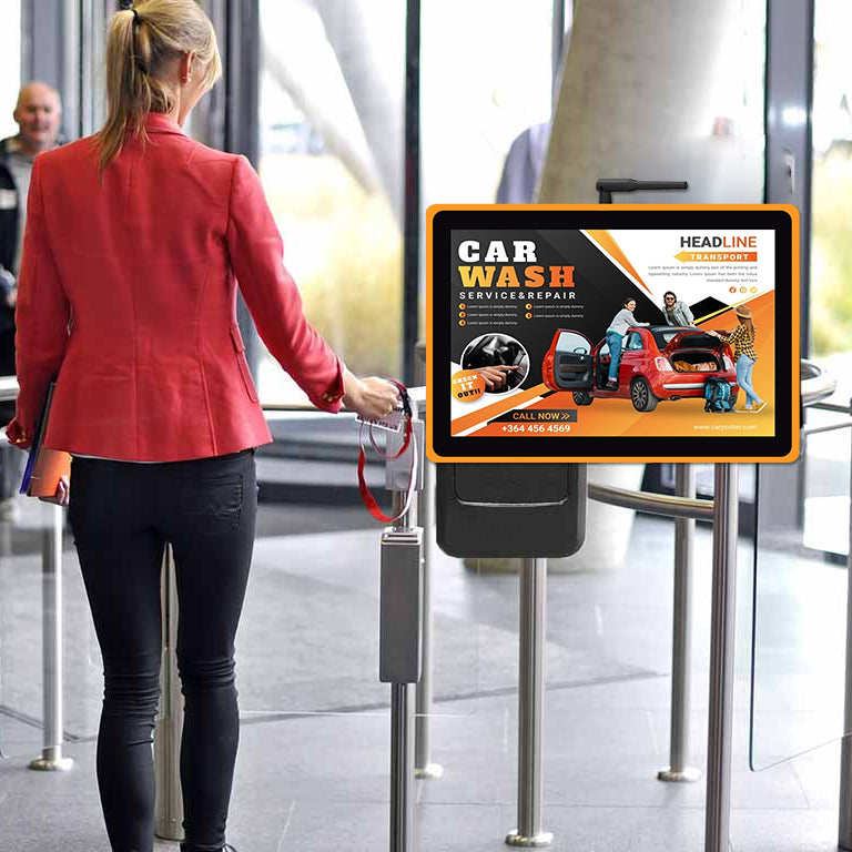 10.1 inch full HD digital signage and display wall mounted lcd commercial advertising display with led light