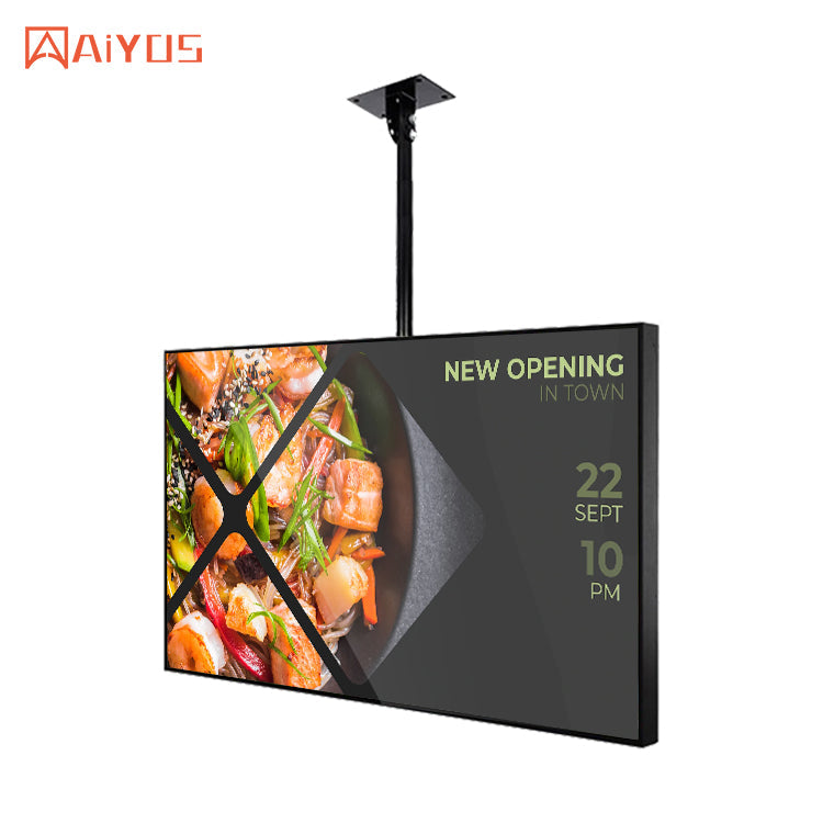 43 Inch Full HD 1080P Ultra Thin Monitor Board Wall Mount Digital Signage LCD Panel Display Menu Indoor Advertising Screen