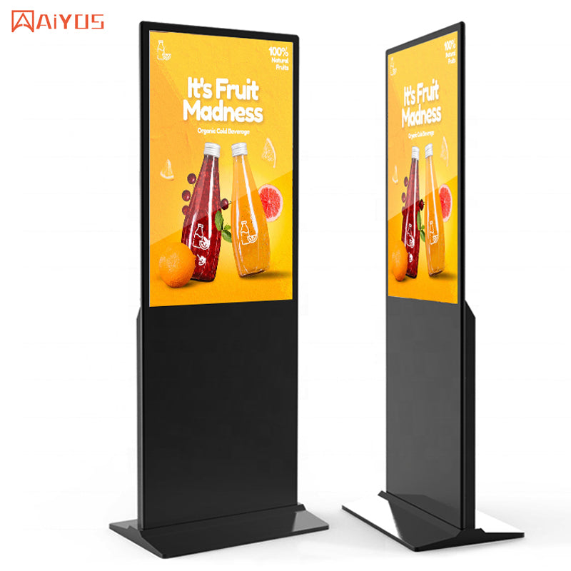 43 Inch Floor Standing Indoor LCD Advertising Display Touch Interactive Screens AD Kiosk Stand Alone Digital Advertising Machine