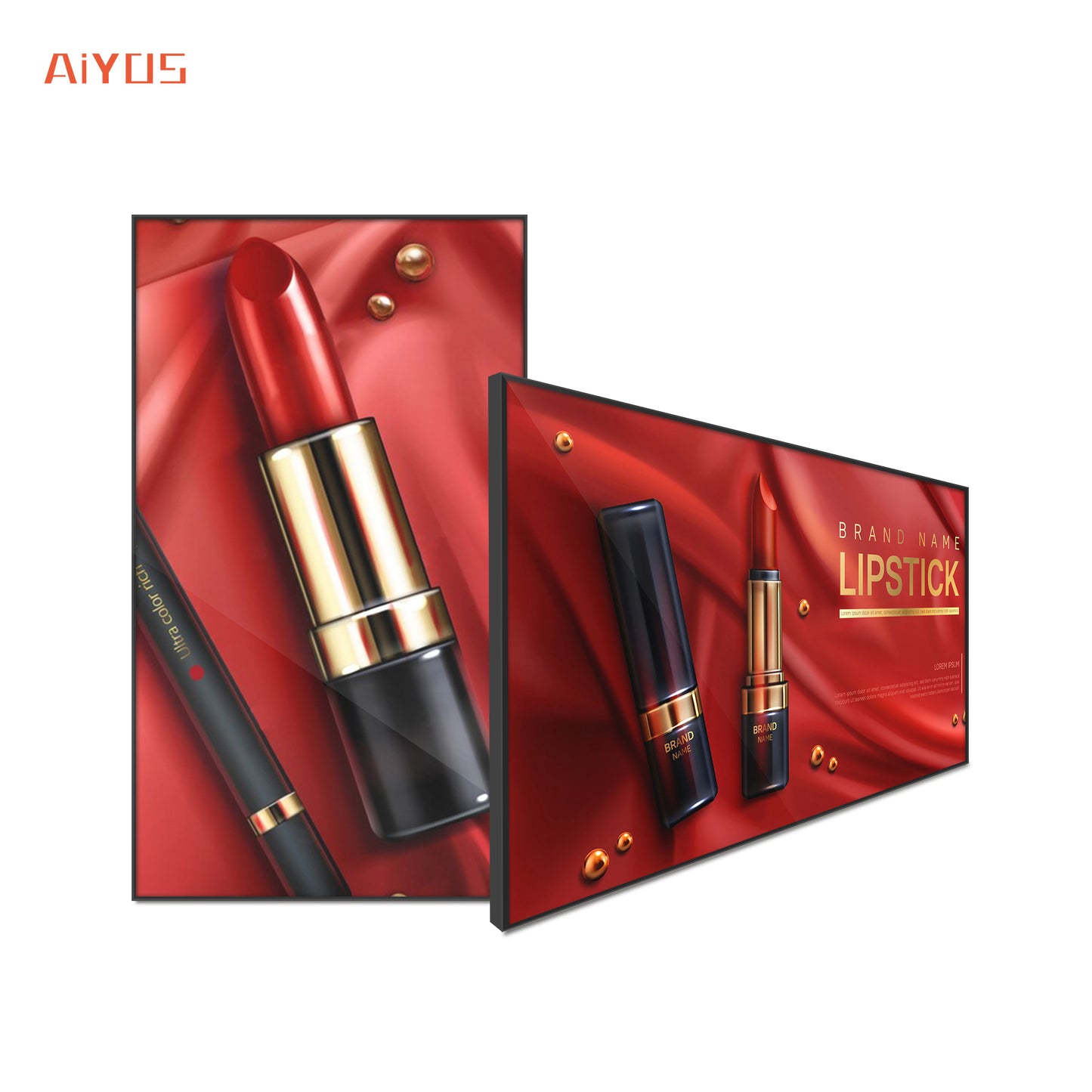 65 Inch Ultra Thin Touch Screen Wall Mount Digital Signage Smart Advertising Display LCD Advertising Screen