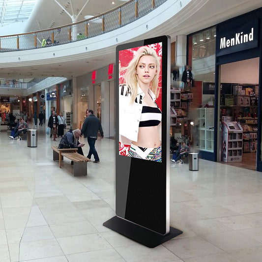 43 Inch Floor Standing Indoor LCD Advertising Display Touch Interactive Screens AD Kiosk Stand Alone Digital Advertising Machine