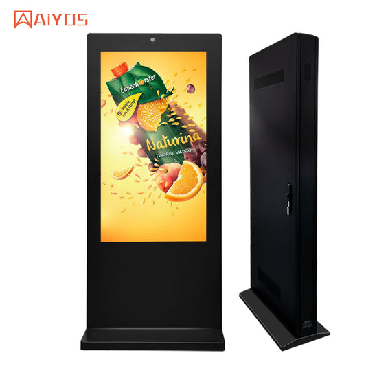 43 Inch Waterproof Totem Kiosk Touch Screen Outdoor Advertising CMS software Digital Signage and Displays