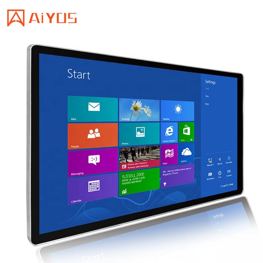 49 Inch Wall mounted digital signage menu board LCD split screen display advertising wall screen indoor for Fast Food Restaurant