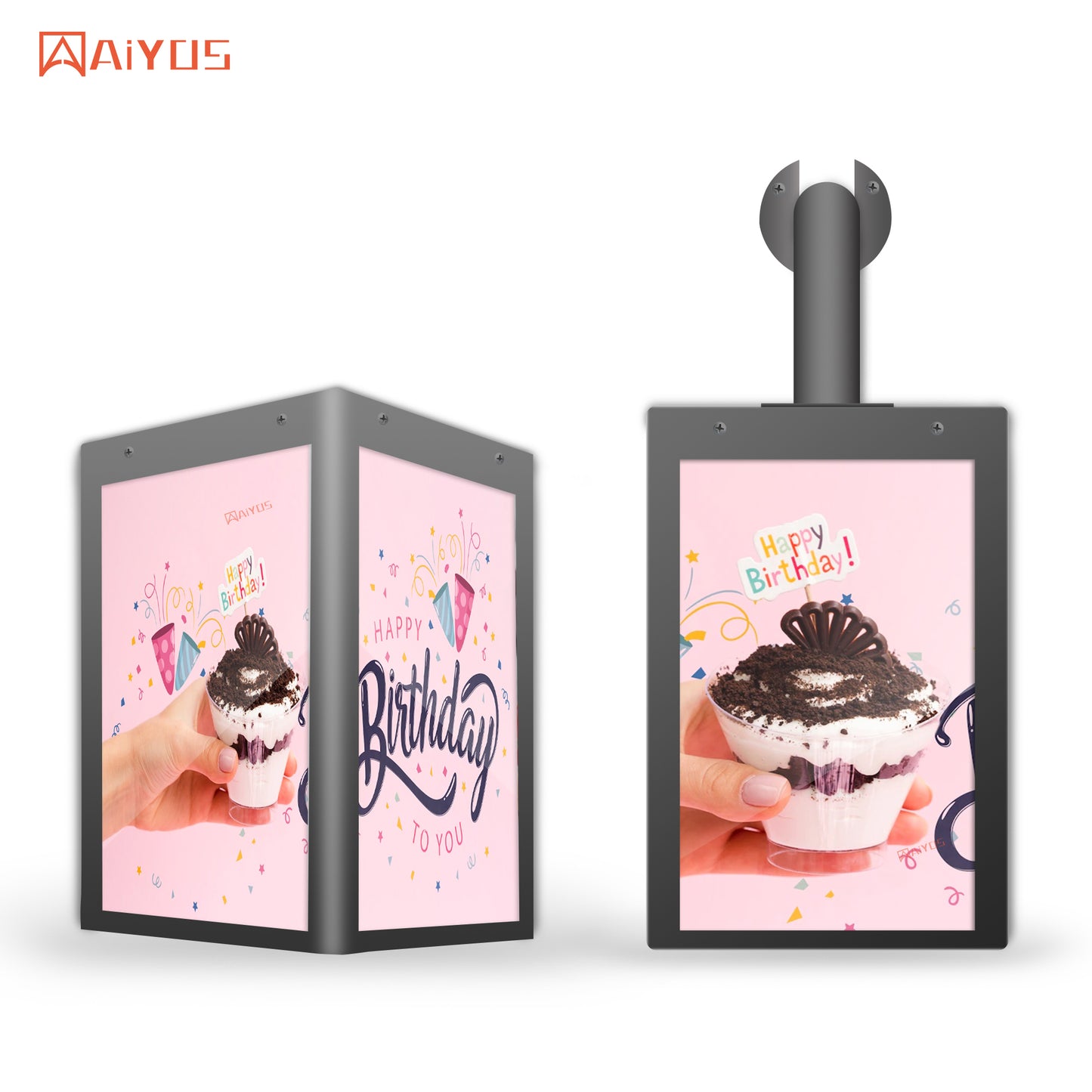 3D Display Cube 4 Sides The Latest Arrival HD Cube Screen Android Digital Signage LCD Wall-Mount Displays