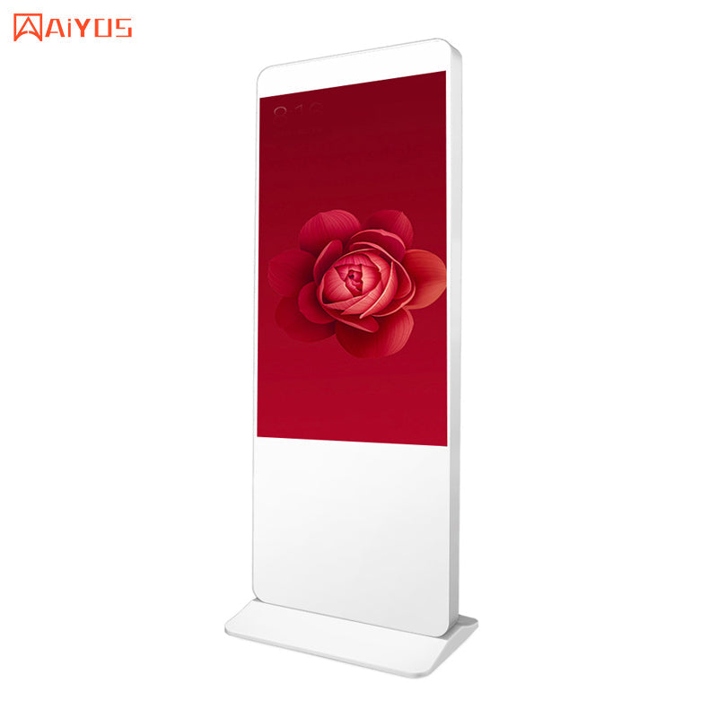 43 inch ultra slim ultra narrow bezel floor standing kiosk Lcd advertising player indoor digital display