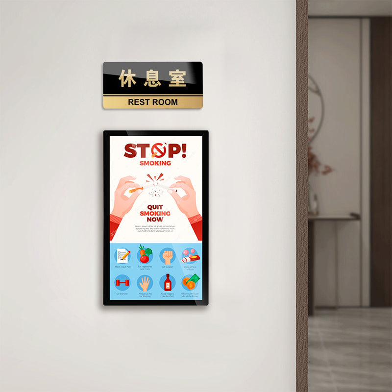 21.5 Inch Thin Design Indoor Wall Mount Smart Door Digital Signage Android 11 RK3566 LCD digital advertising display screen