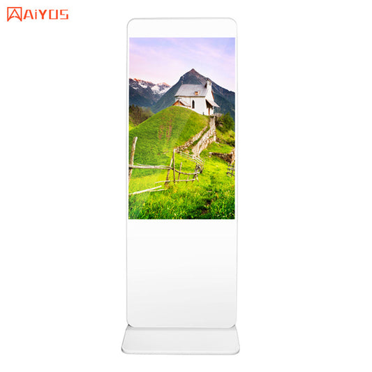 43 inch ultra slim ultra narrow bezel floor standing kiosk Lcd advertising player indoor digital display