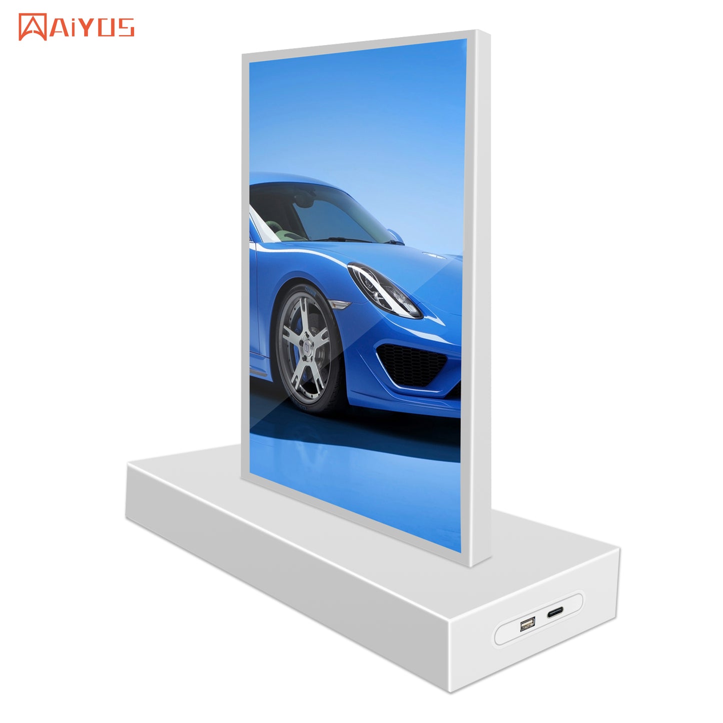 Table Stand Double Side Display Digital Signage Fast Charging for Mobile Phone