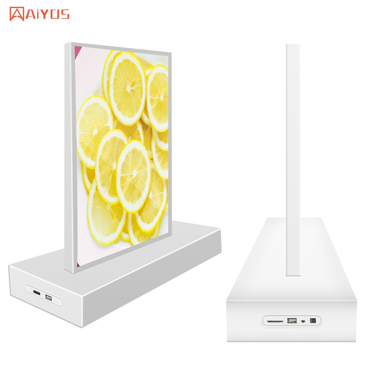 Table Stand Double Side Display Digital Signage Fast Charging for Mobile Phone